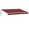 vidaXL Auvent r&eacute;tractable automatique bordeaux 350x250 cm
