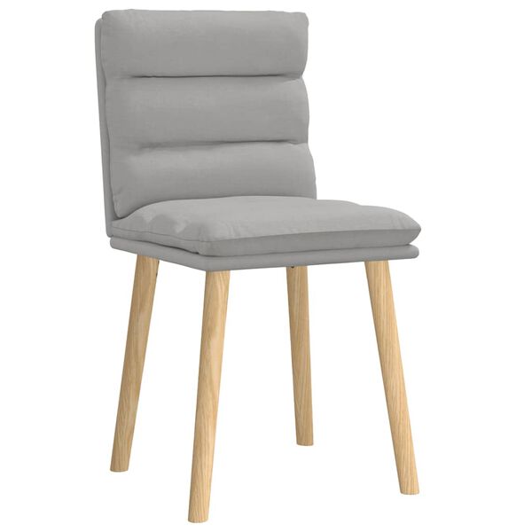vidaXL Chaises à manger lot de 2 gris nuage tissu