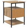 vidaXL Cabinet de chevet avec tiroir Ch&ecirc;ne artisanal 40 x 42 x 56 cm