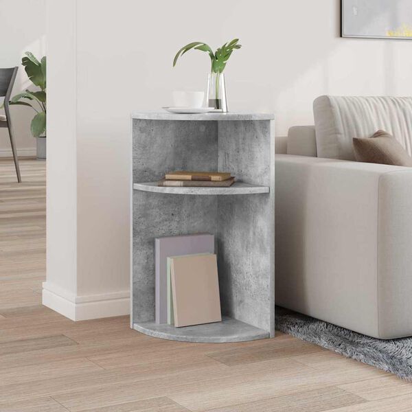 vidaXL Table d'appoint Gris b&eacute;ton 29,6 x 29,6 x 60 cm
