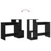 vidaXL Bureau Chêne noir 106 x 40 x 88.5 cm Bois d'ingénierie