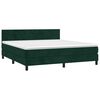vidaXL Sommier &agrave; lattes de lit avec matelas LED Vert fonc&eacute; 180x200 cm