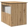 vidaXL Meuble de cage pour chiens ch&ecirc;ne artisanal 55x75x65 cm