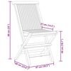 vidaXL Ensemble à manger de jardin 5 pcs Bois de teck massif