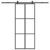 vidaXL Porte coulissante avec kit de quincaillerie 90x205 cm Verre ESG