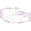 vidaXL Lit &agrave; ressorts avec matelas Taupe 200 x 140 cm tissu