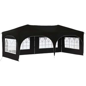 vidaXL Tente de f&ecirc;te pop-up 575 x 288 x 245 cm Noir Tissu Oxford