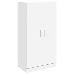 vidaXL Meuble &agrave; chaussures 7 &eacute;tag&egrave;res blanc