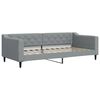 vidaXL Lit de repos sans matelas gris clair 90x200 cm tissu