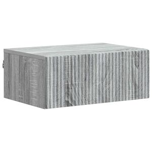 vidaXL Cabinet de chevet mural Sonoma gris 49 x 34,5 x 20 cm