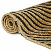 vidaXL Tapis Naturel et Noir 60 x 110 cm Jute