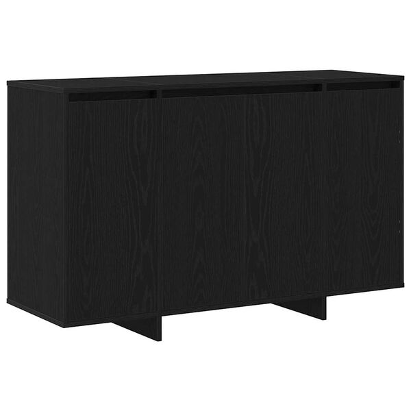 vidaXL Buffet Ch&ecirc;ne noir 120 x 41 x 75 cm Bois d'ing&eacute;nierie