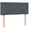 vidaXL Sommier &agrave; lattes de lit et matelas gris fonc&eacute; 120x210cm velours