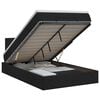 vidaXL Lit ottoman avec matelas Noir 120 x 200 cm Tissu