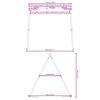 vidaXL Cadre de balan&ccedil;oire ext&eacute;rieur l 206 x H 185 cm