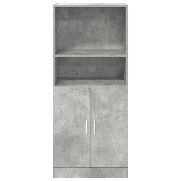 vidaXL Armoire de cuisine gris béton 57x41,5x131,5 cm bois ingénierie