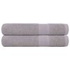 vidaXL Serviettes FROGN 2 pcs gris 100x200 cm 360 g/m&sup2;