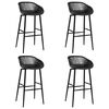 vidaXL Ensemble de bar 5 pcs Noir