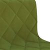vidaXL Chaises pivotantes &agrave; manger lot de 2 vert clair velours