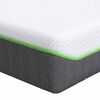 vidaXL Matelas Moyennement doux 140 x 200 cm Blanc et Gris