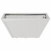 vidaXL Cache-pot de jardin Argent 35 x 35 x 15 cm Acier inoxydable