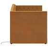 vidaXL Lit avec matelas et USB Marron Velours 90x200 cm