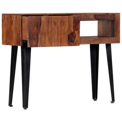 vidaXL Table console 90 x 30 x 75 cm Bois de Sesham massif