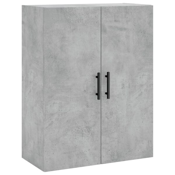 vidaXL Armoire murale gris béton 69,5x34x90 cm