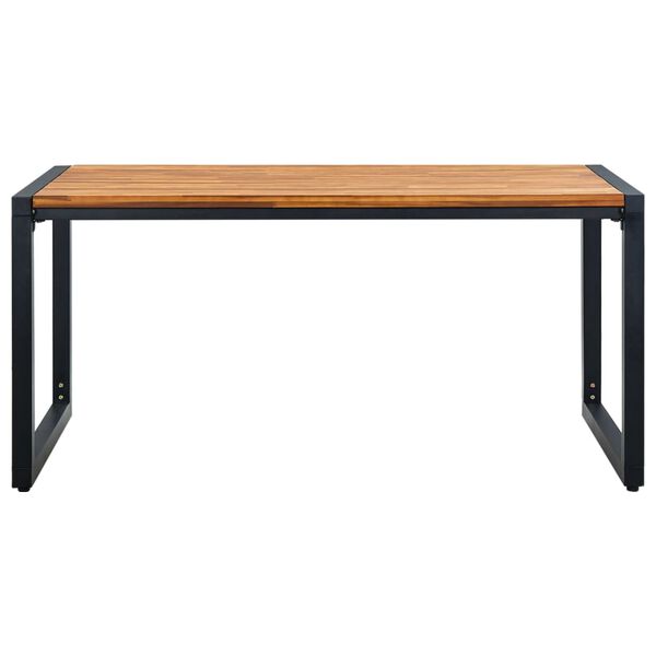 vidaXL Table de jardin aux pieds en U 160x80x75cm Bois d'acacia massif