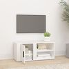vidaXL Meuble TV Blanc 80x31,5x36 cm Bois d'ing&eacute;nierie