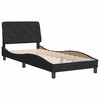vidaXL Cadre de lit sans matelas noir 90x190 cm velours