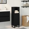 vidaXL Cabinet de salle de bain avec porte Ch&ecirc;ne noir 30 x 30 x 100 cm