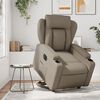 vidaXL Fauteuil inclinable &eacute;lectrique cappuccino similicuir