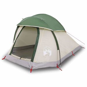 vidaXL Tente de camping &agrave; d&ocirc;me 1 personne vert imperm&eacute;able