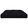 vidaXL Coussin de palette motif &agrave; carreaux noir 120x80x12 cm tissu