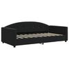 vidaXL Lit de jour avec gigogne et matelas noir 90x190 cm velours