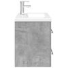 vidaXL Ensemble de meubles de salle de bain 2 pcs gris b&eacute;ton