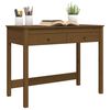 vidaXL Bureau avec tiroirs Marron miel 100x50x78 cm Bois massif de pin