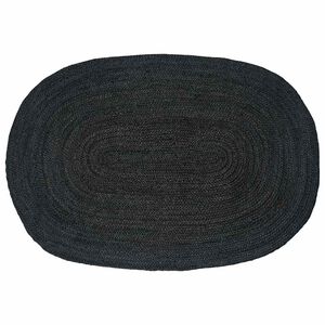 vidaXL Tapis de surface Gris fonc&eacute; 122 x 183 cm Jute