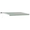 vidaXL Cadre de store manuel avec LEDs Vert et blanc 5 &times; 3,5 m