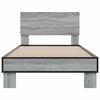 vidaXL Cadre de lit sans matelas sonoma gris 75x190 cm