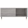 vidaXL Table basse sonoma gris 80x80x36,5 cm bois d'ing&eacute;nierie