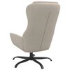 vidaXL Chaise de relaxation Cr&egrave;me Similicuir daim