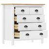 vidaXL Buffet Hill Blanc 79x40x80 cm Bois de pin solide