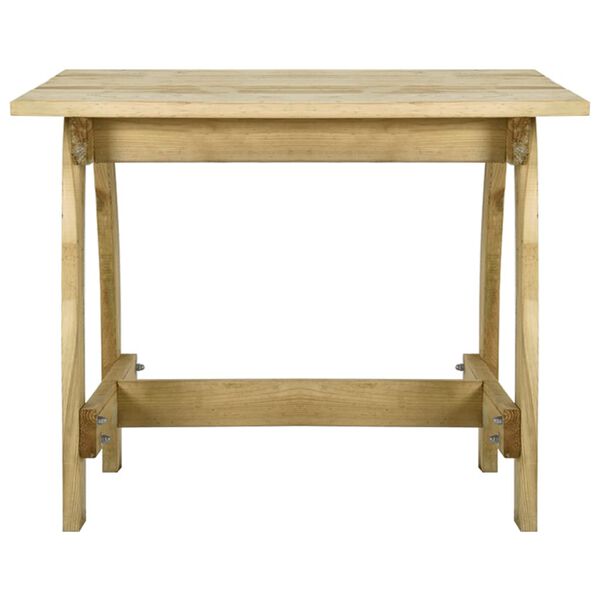 vidaXL Table de jardin 110x74x75 cm Bois de pin impr&eacute;gn&eacute;