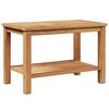 vidaXL Table basse Marron 70 x 40 x 45 cm Bois de teck massif