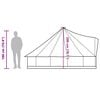 vidaXL Tente familiale tipi 6 personnes gris et orange imperm&eacute;able