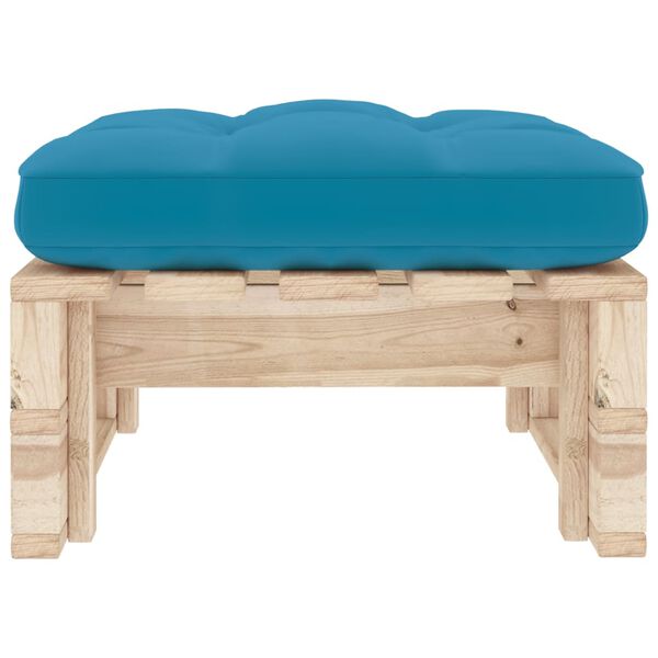 vidaXL Pouf palette de jardin bois de pin impr&eacute;gn&eacute;