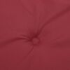 vidaXL Coussin de banc de jardin rouge bordeaux 100x50x4 cm
