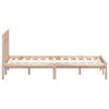 vidaXL Cadre de lit sans matelas bois massif 140x190 cm